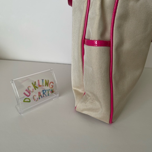 NEW Victoria's Secret Pink Trim Tote - Picture 4 of 8